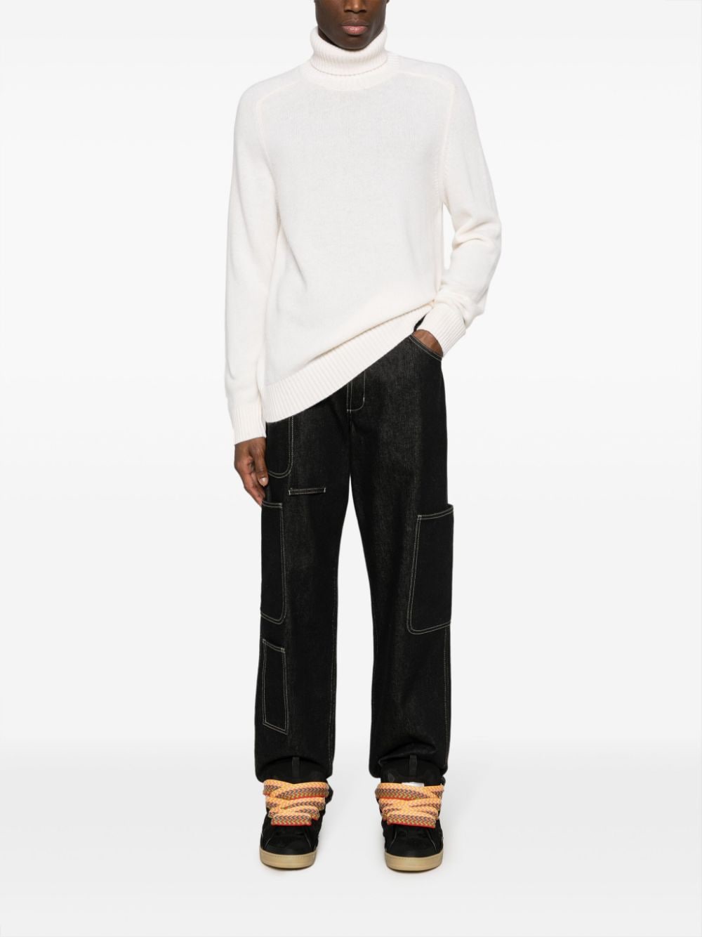 Circolo 1901 Sweaters White alpaca wool blend