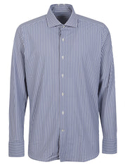 Sonrisa Shirts Blue striped cotton