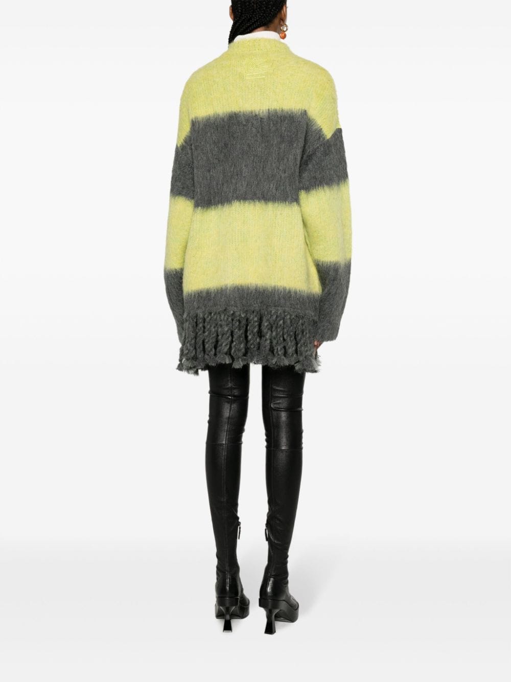 Pulls Etro Cardigan jaune en laine mélangée