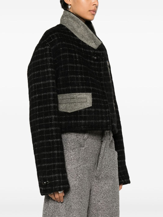 Vestes Etro en laine mélangée noire courte