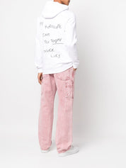 Encre' Sweaters White cotton hoodie