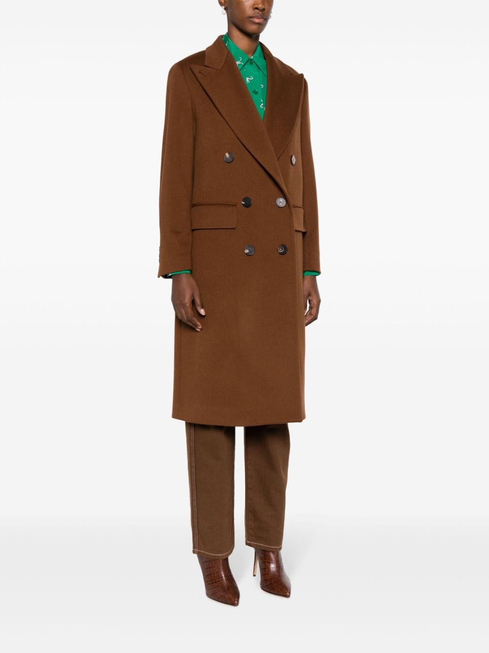 Alberto Biani Coats Red virgin wool