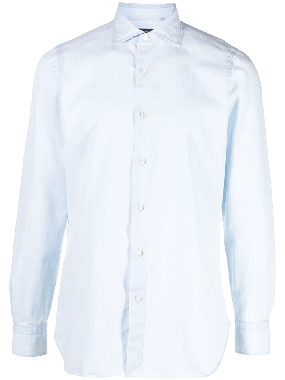 1925 Shirts Clear Blue Cotton Slim Fit