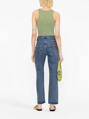 Agolde Pre Jeans Blue high-waisted cargo denim