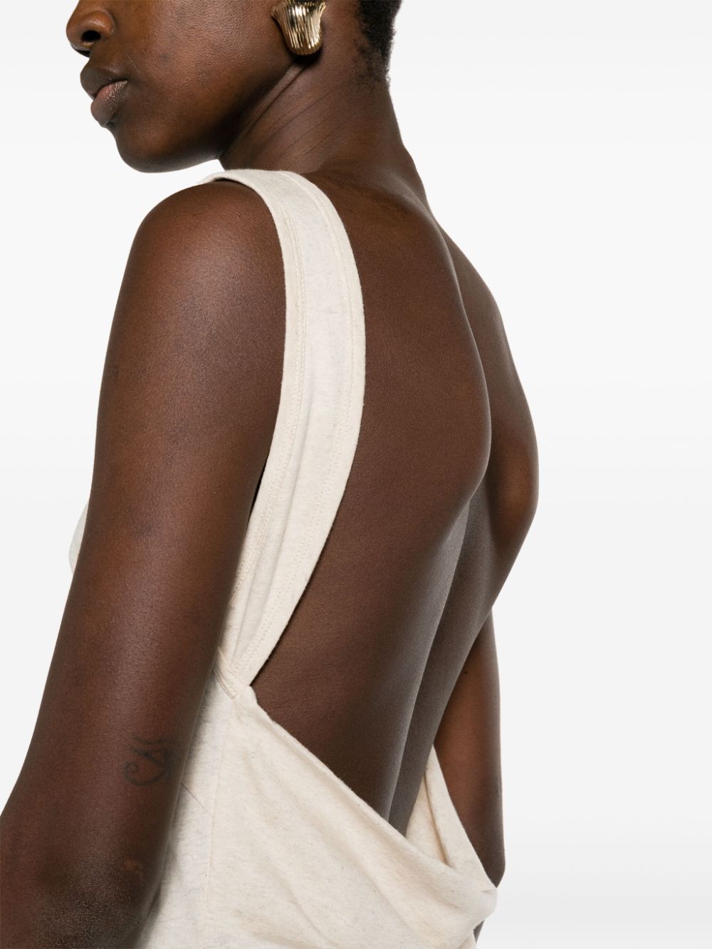 Robe Alanui blanche à franges Monsoon