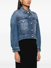 Alexander McQueen Coats Denim jacket in indigo blue cotton