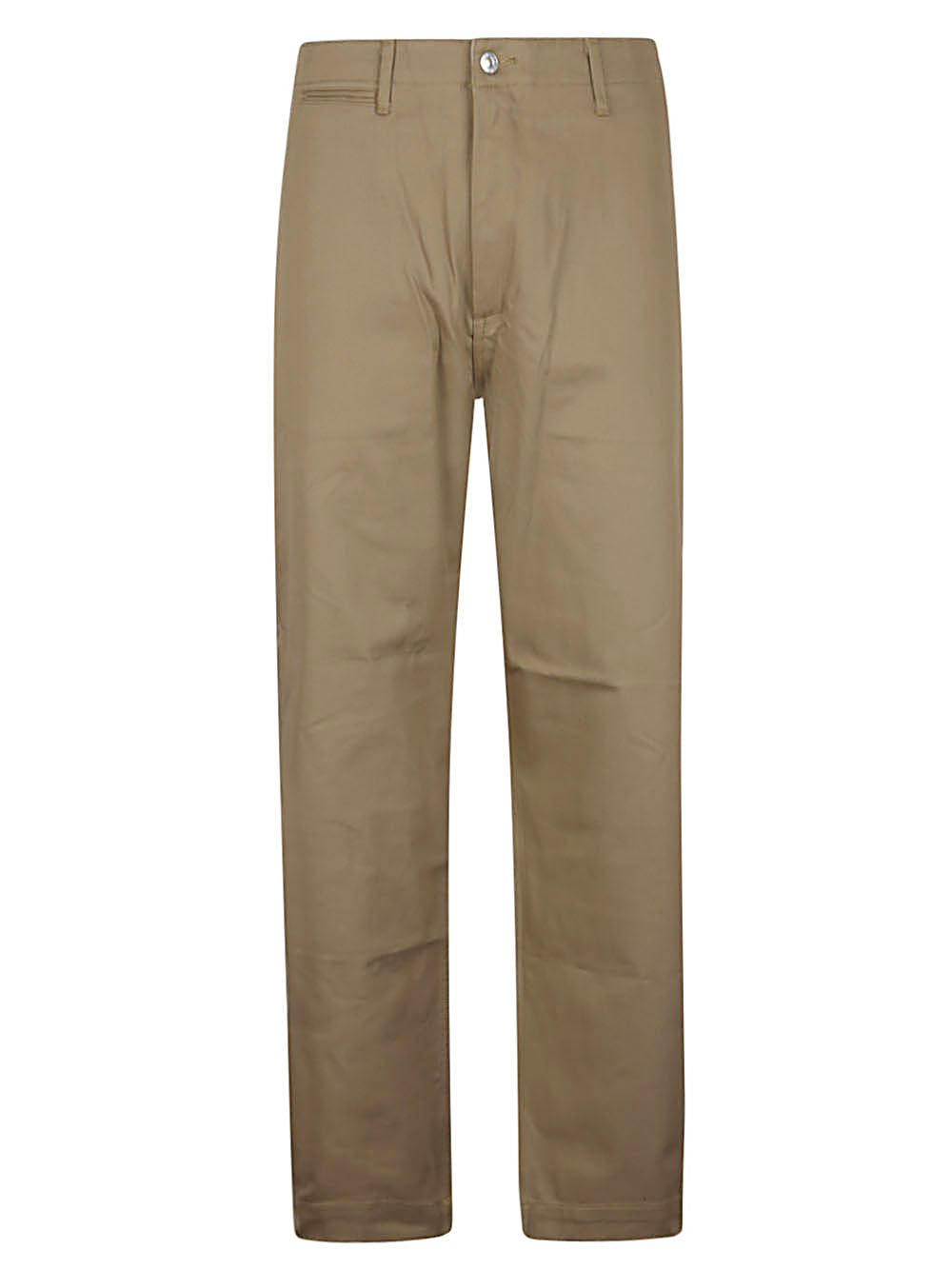 Edwin Brown Wide‑Leg Cotton Trousers