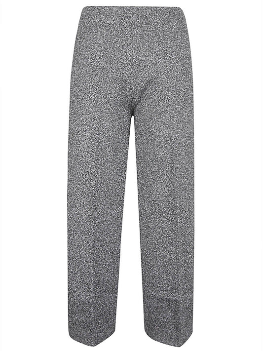 Grey Viscose Wide Leg Trousers — Circus Hotel