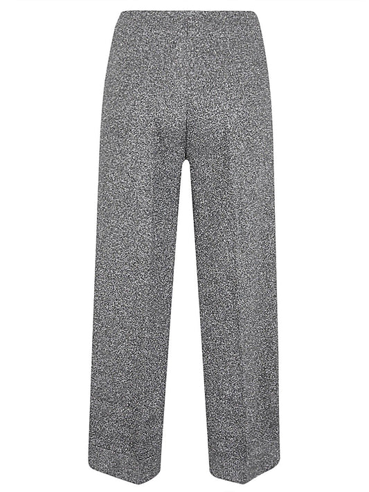 Grey Viscose Wide Leg Trousers — Circus Hotel
