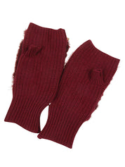 Guantes Alpo de piel de oveja roja