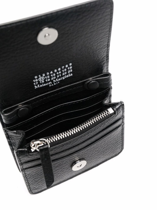 Maison Margiela Black Calf Leather Chain Wallet