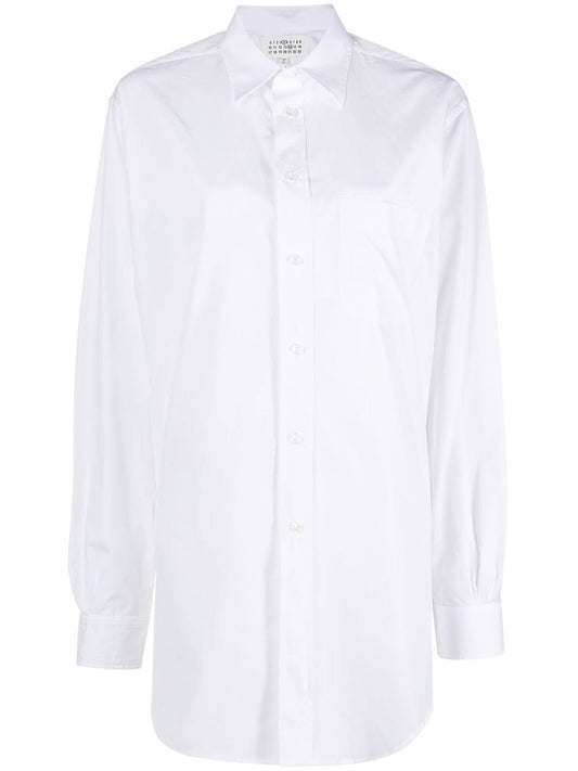 Camisas Maison Margiela Camisa de popelina de algodón blanca