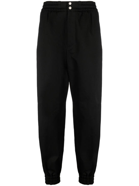 Alexander McQueen Black Cotton Trousers — Tailored Comfort