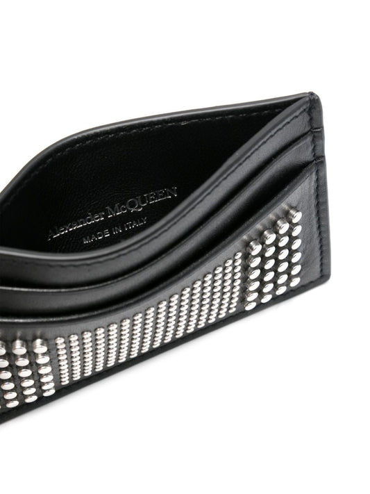 Alexander McQueen Wallets — Black Calf Leather Wallet