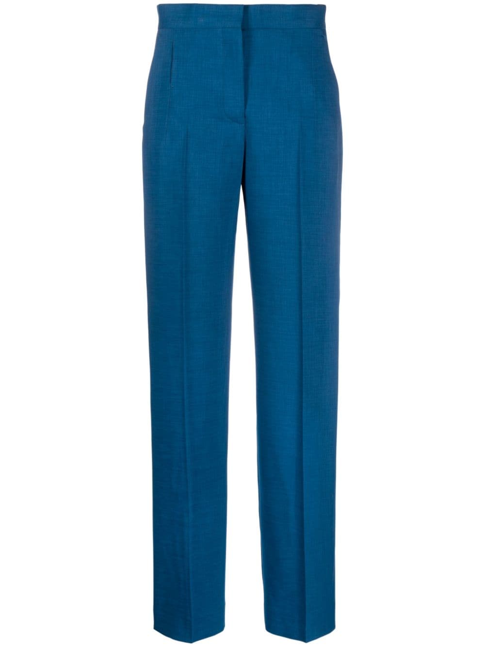 Pantalon Tory Burch bleu taille haute sur mesure