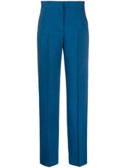 Pantalon Tory Burch bleu taille haute sur mesure