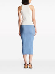 Balmain Top Beige sleeveless racerback