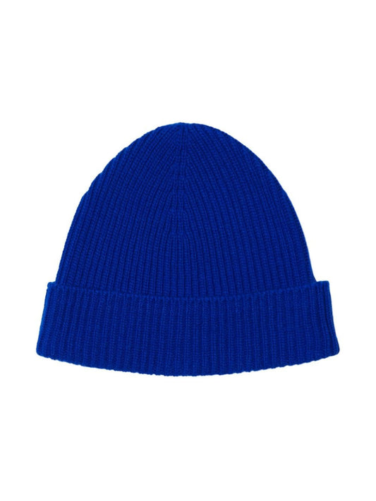 Burberry blue cashmere beanie — Equestrian Knight style