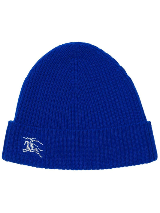 Burberry blue cashmere beanie — Equestrian Knight style