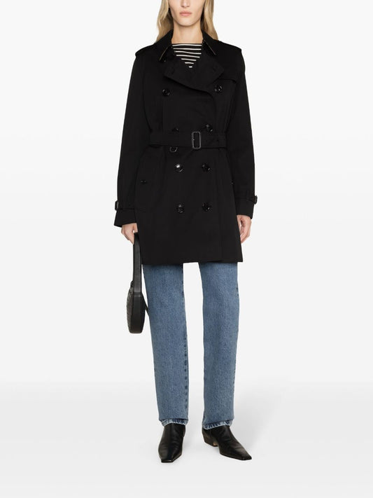 Burberry Black Cotton Trench Coat — Timeless Kensington