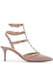 Valentino Garavani With Heel Powder leather Rockstud pumps