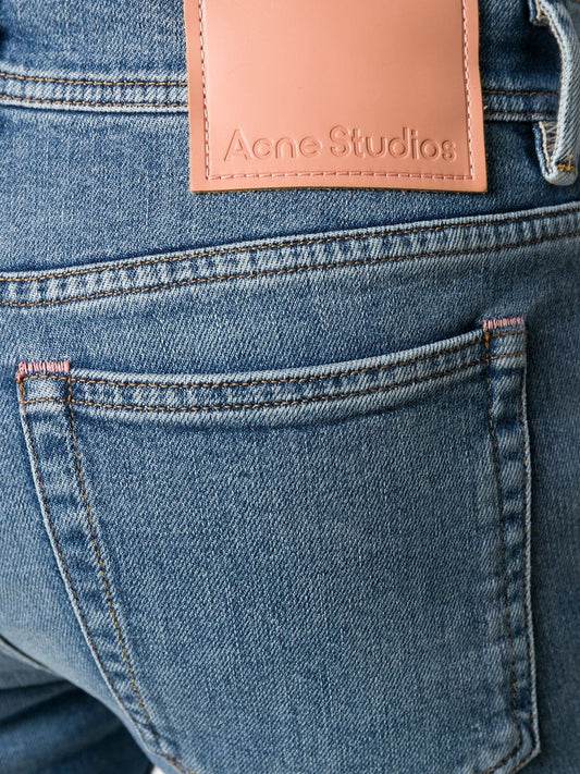 Acne Studios blue skinny-fit jeans in organic cotton