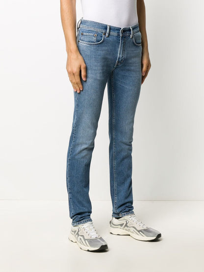 Acne Studios blue skinny-fit jeans in organic cotton