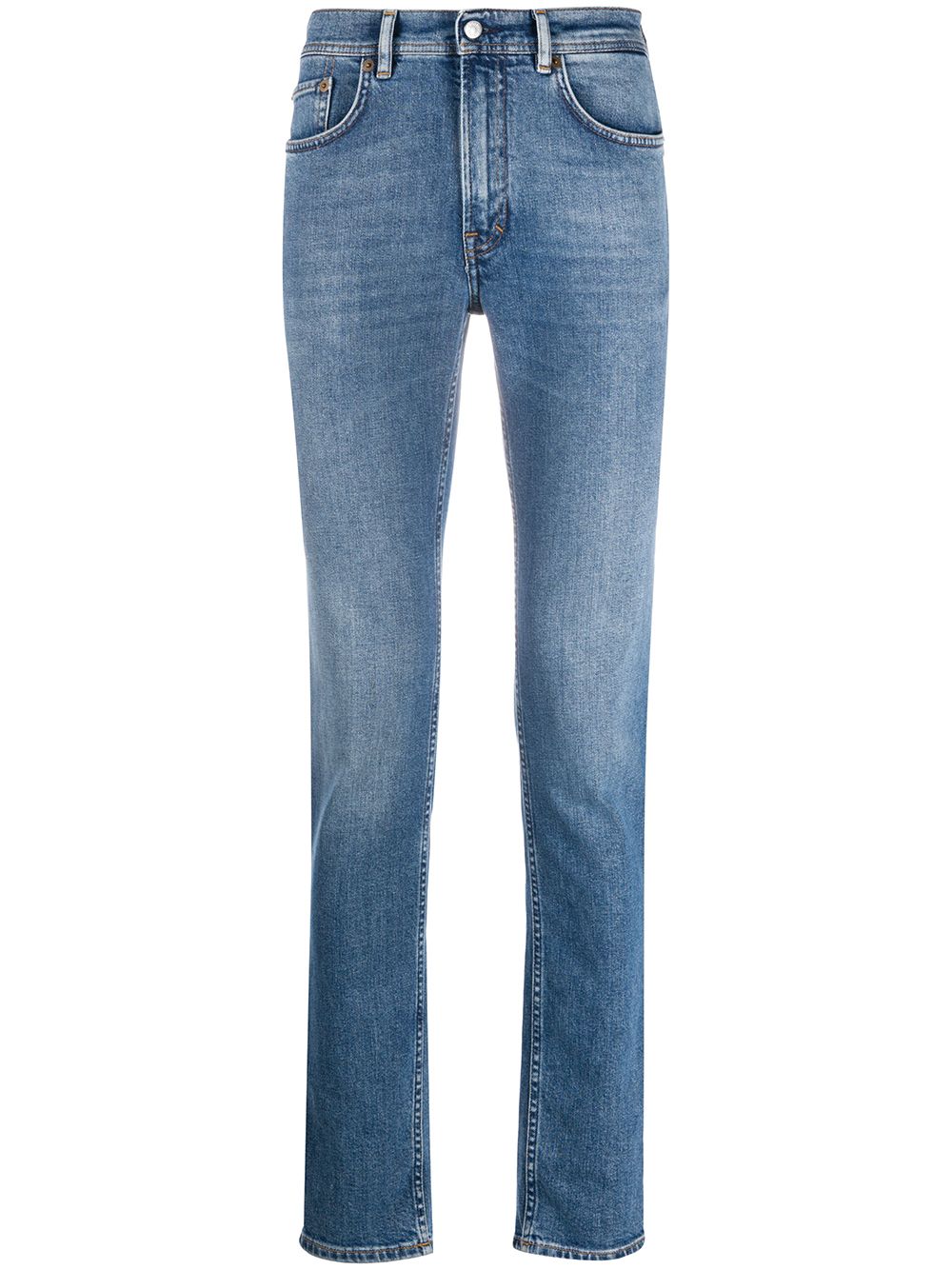Acne Studios blue skinny-fit jeans in organic cotton