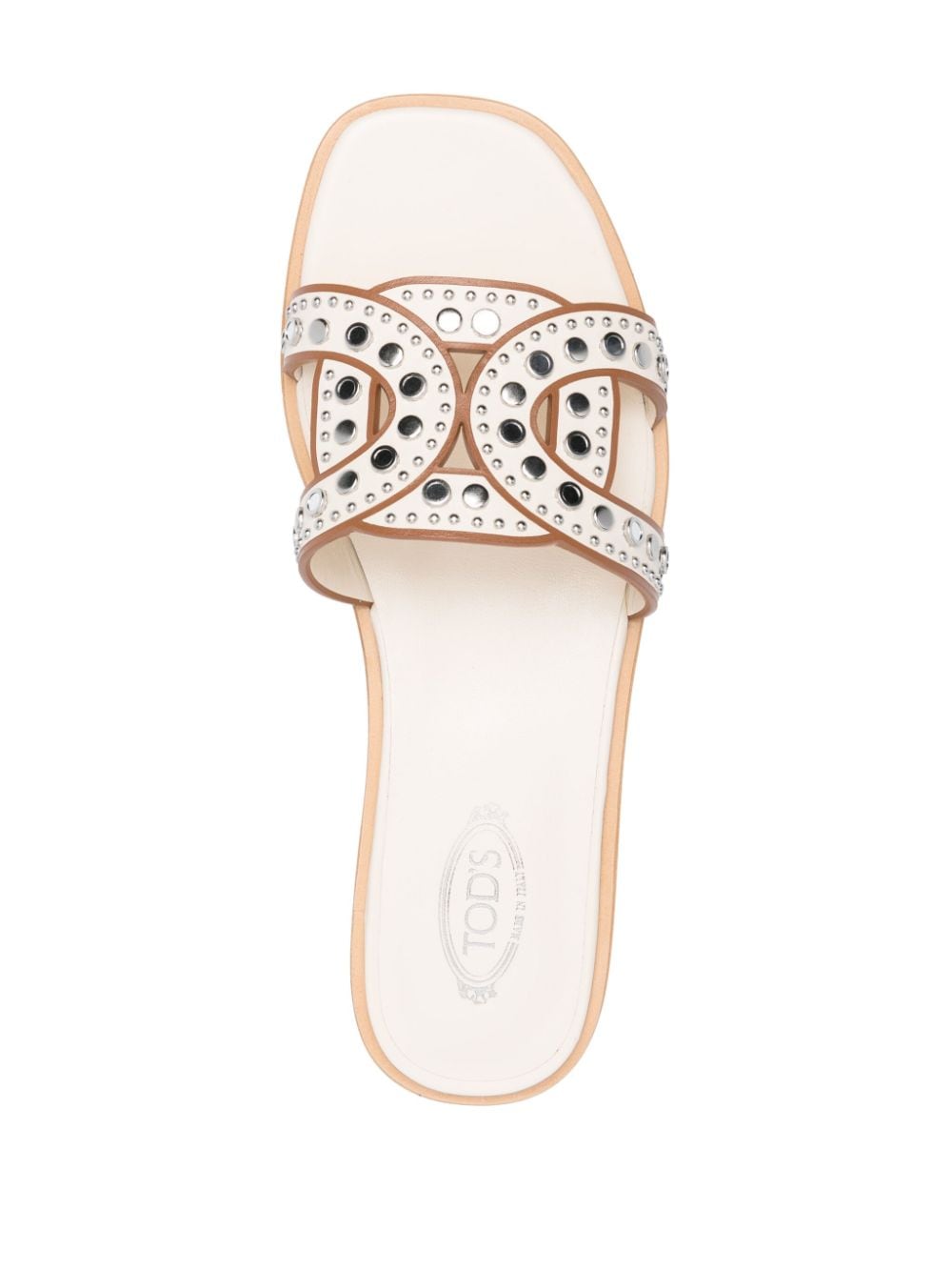 Tod'S Kate studded sandals in calf leather