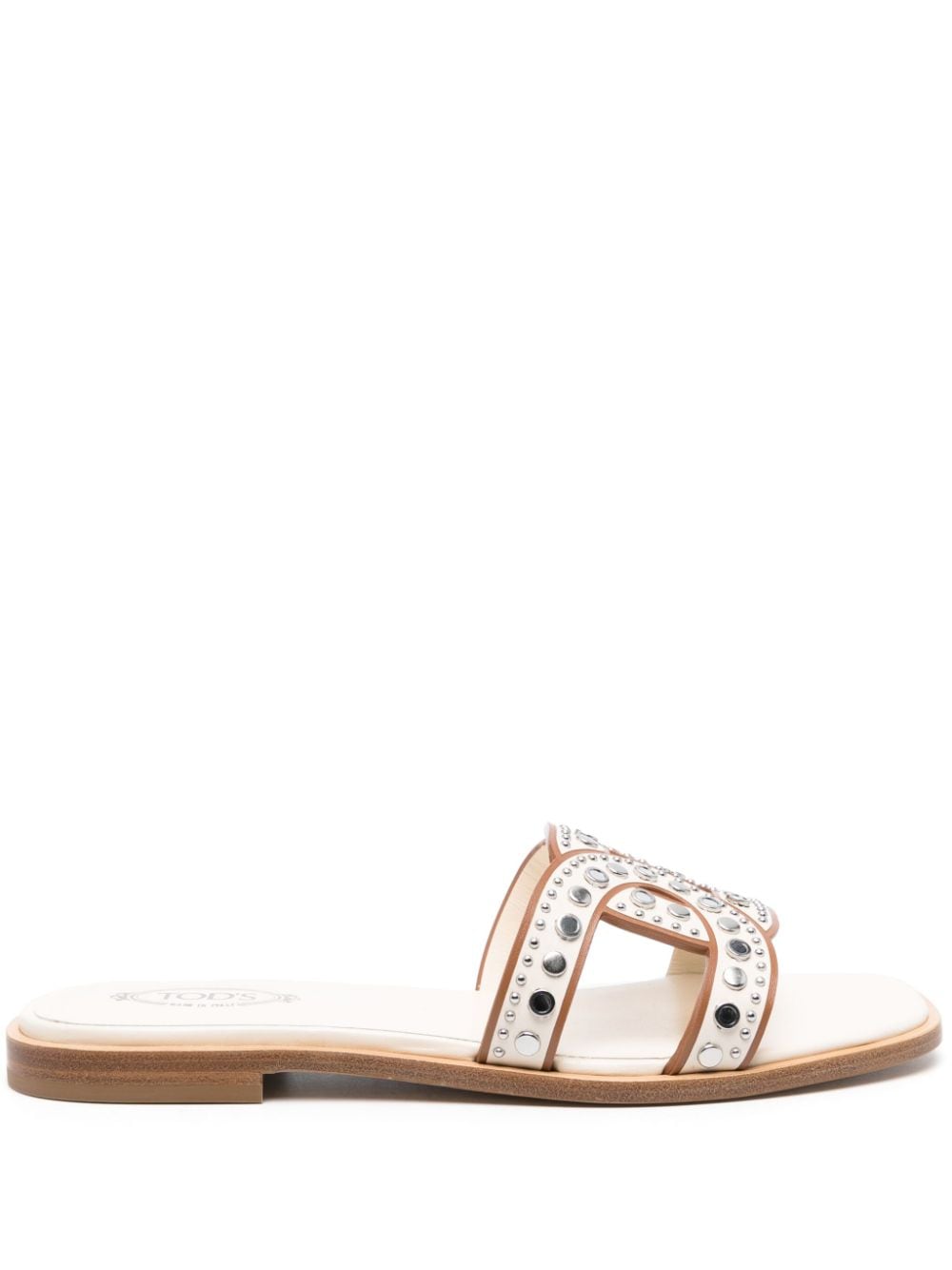 Tod'S Kate studded sandals in calf leather