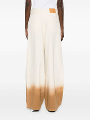 Jean Alanui en denim blanc à jambe large