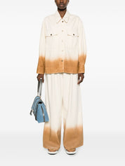 Jean Alanui en denim blanc à jambe large