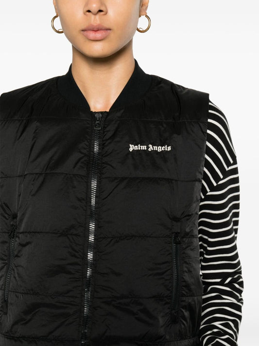 Suéteres Palm Angels con logotipo bordado en negro