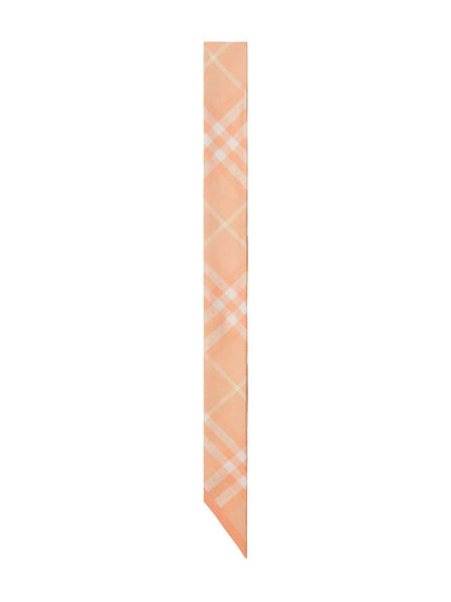 Burberry Scarfs Pink — Silk Vintage Check Scarf