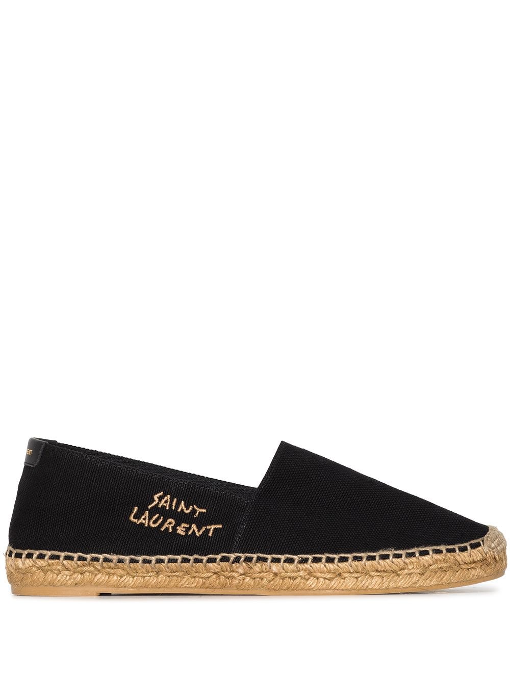 Saint Laurent Flat shoes in Black canvas