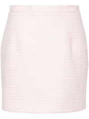 Alessandra Rich Skirts Powder sequin tweed mini skirt