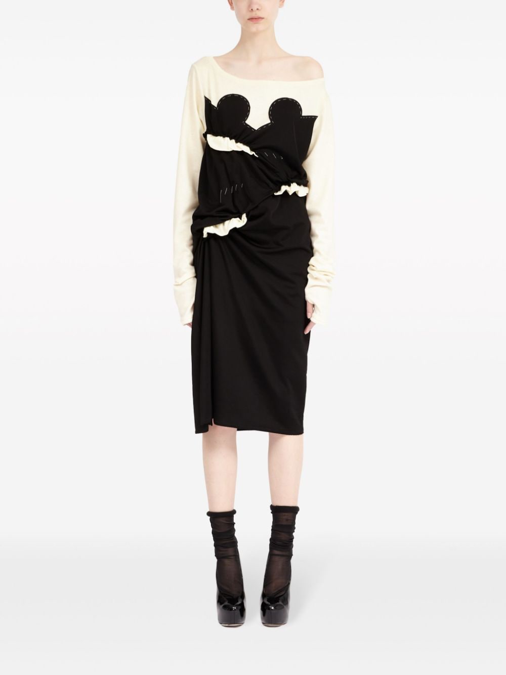 Maison Margiela Dresses White mid-length jersey