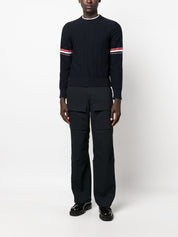 Pulls Thom Browne en laine vierge bleue