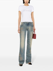 Blumarine T-shirts and Polos White cotton logo tee