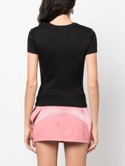 T-shirts et polos Blumarine T-shirt en coton noir avec logo