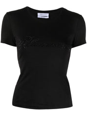 T-shirts et polos Blumarine T-shirt en coton noir avec logo