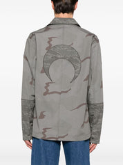 Parche con el logotipo antidesgarro gris de Marine Serre Coats