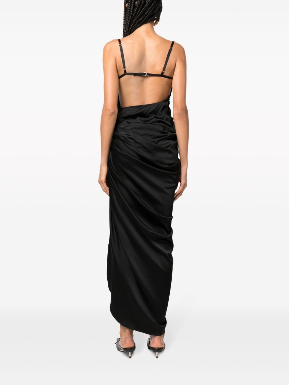 Jacquemus Black Asymmetric Dress — La Saudade