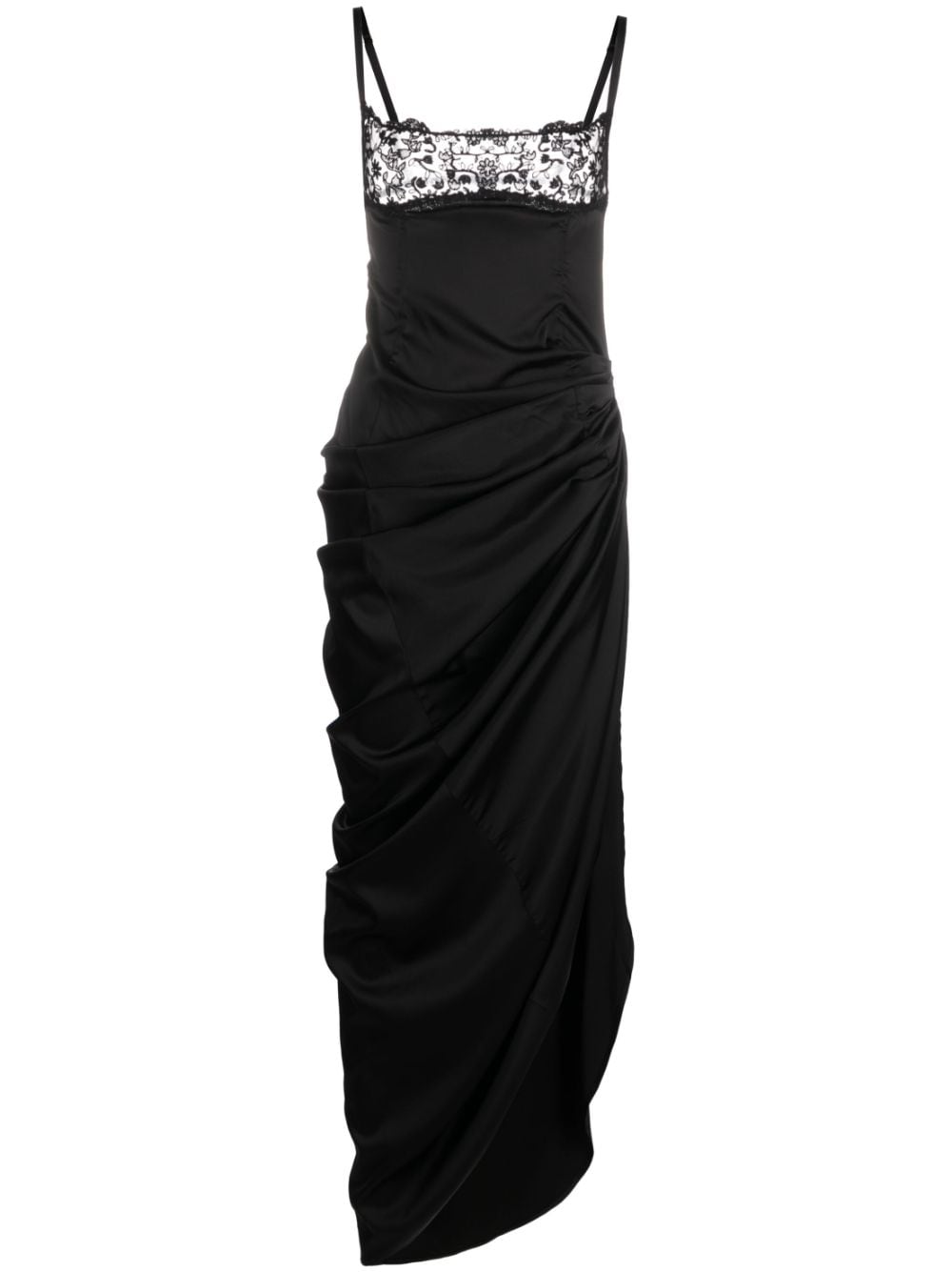 Jacquemus Black Asymmetric Dress — La Saudade