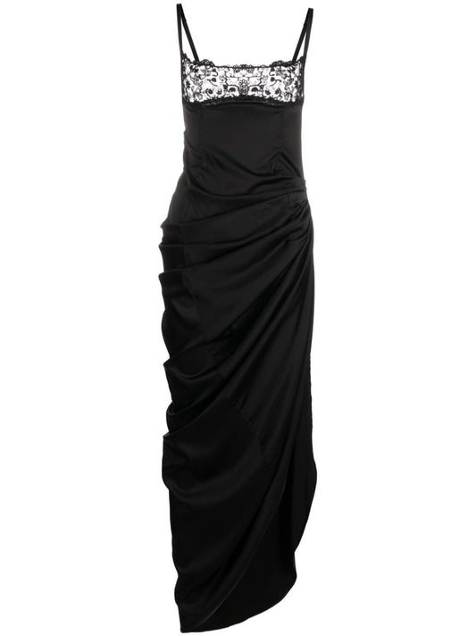 Jacquemus Black Asymmetric Dress — La Saudade