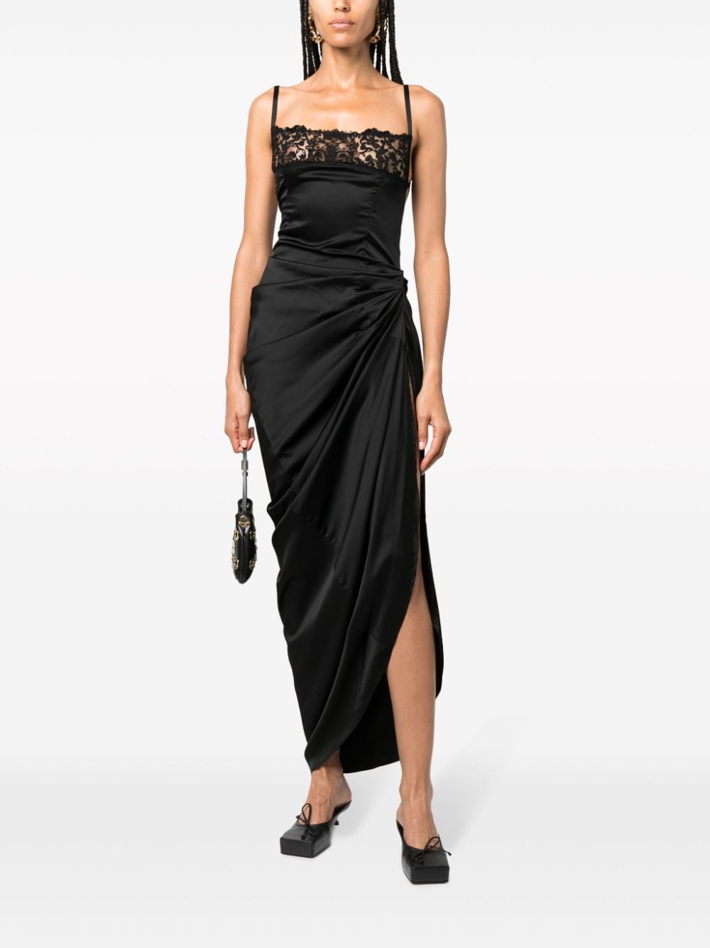 Jacquemus Black Asymmetric Dress — La Saudade