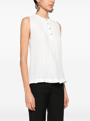 Lanvin Top White crepe de chine