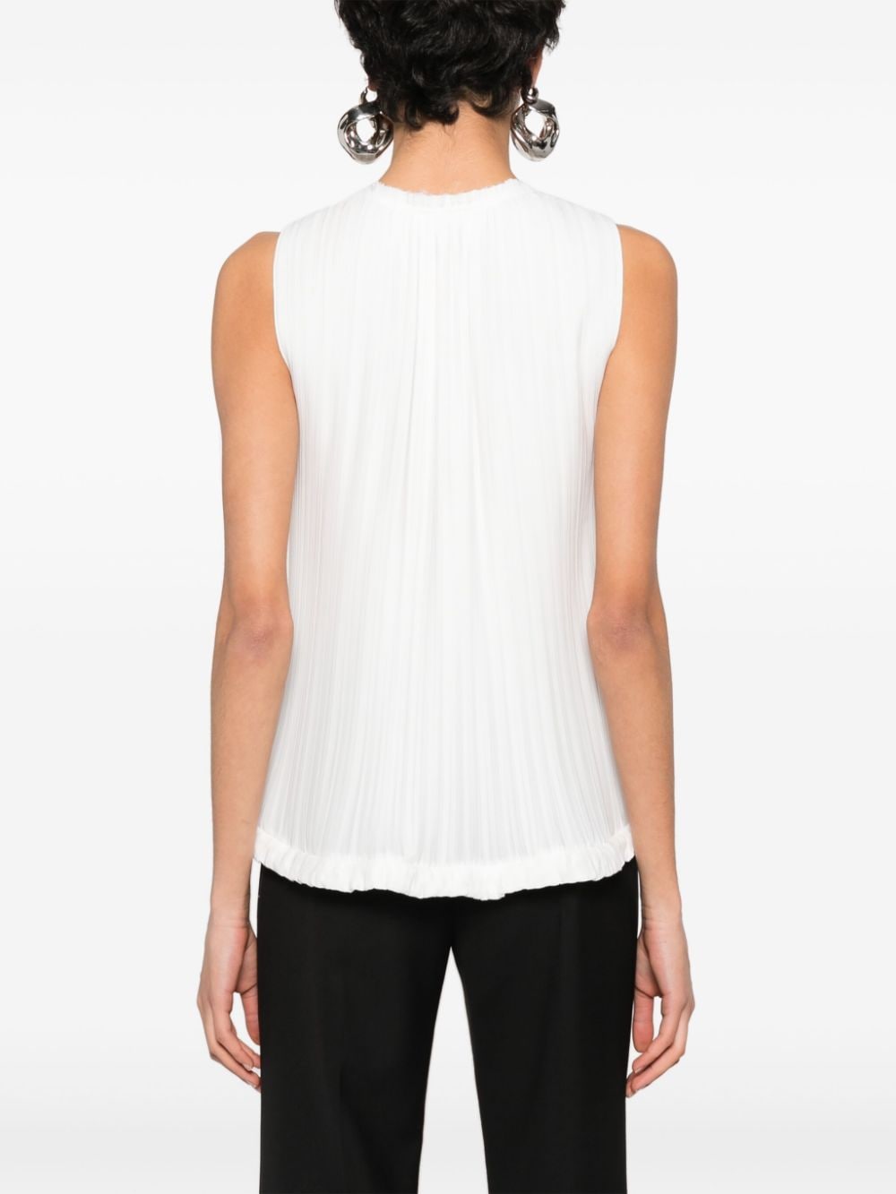 Lanvin Top White crepe de chine
