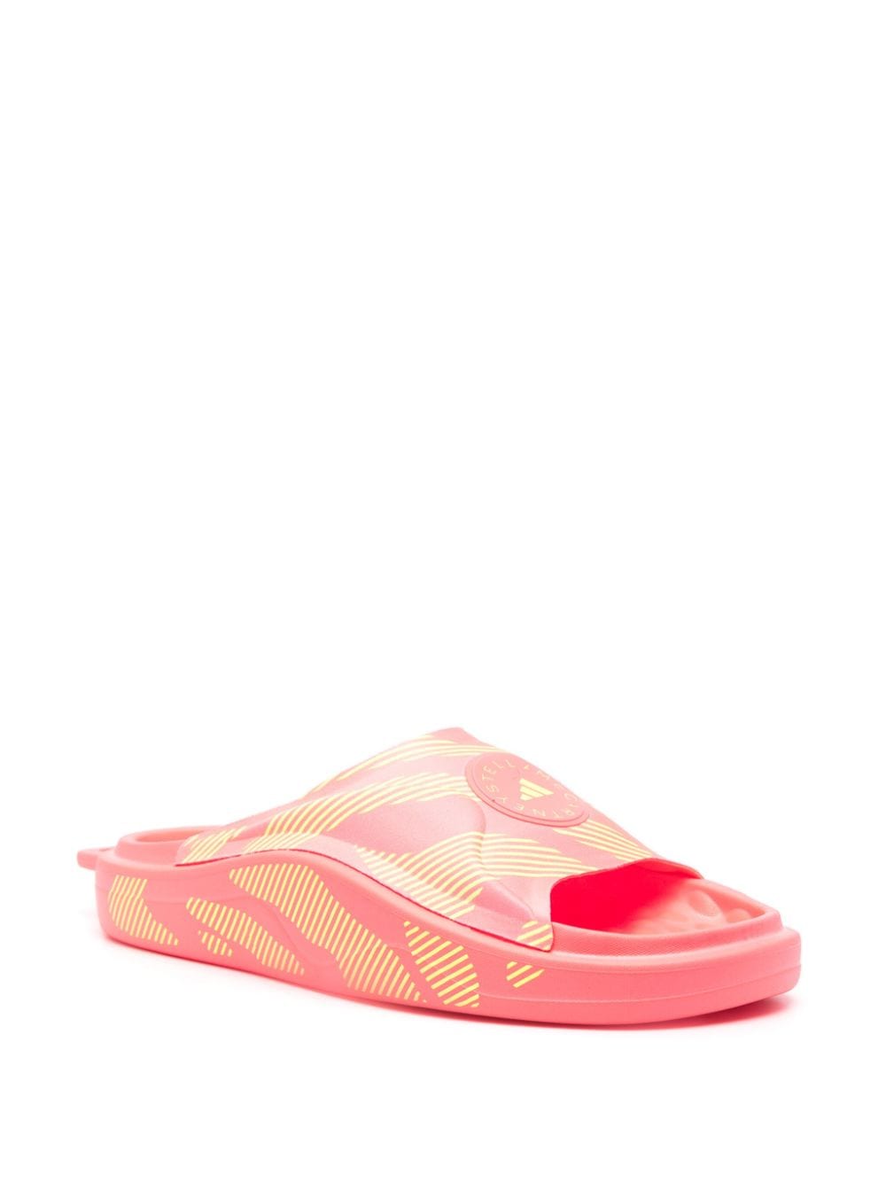 Adidas By Stella McCartney Sandals in Pink Striped Design