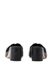 Sandales Alexander McQueen en cuir de veau noir